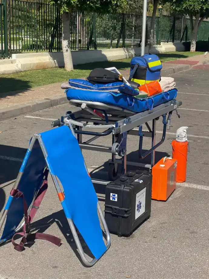 SAMU Rapids response vehicle ready for Harhoura and Skhirat transfers